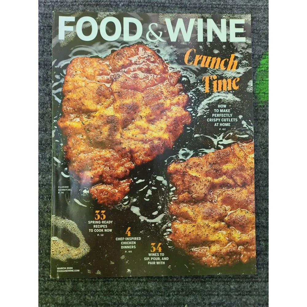 Food & Wine Magazine 2024 Mar Apr May Cooking Recipe‎ Taste Travel Dining Dinner